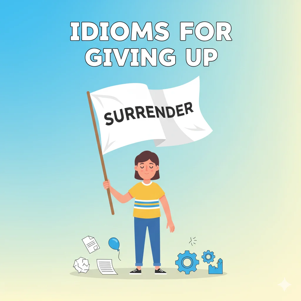 idioms for giving up