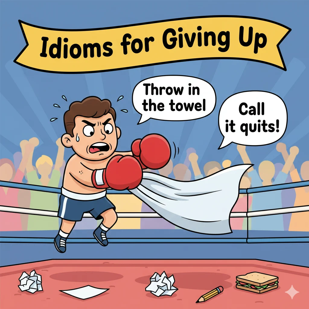 idioms for giving up