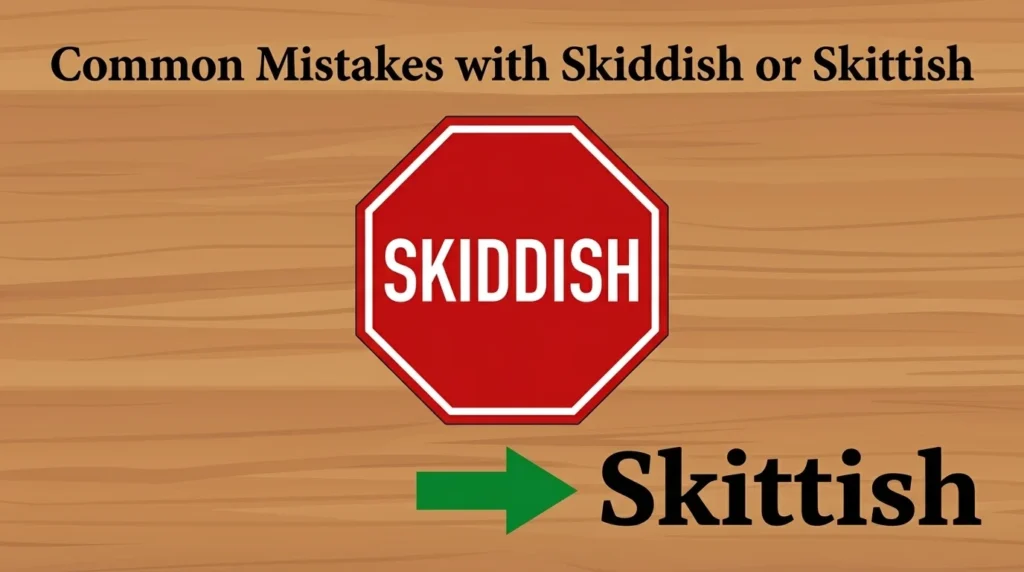 skiddish or skittish