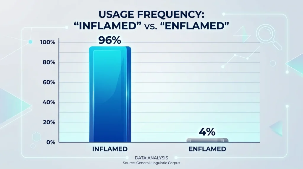 enflamed or inflamed