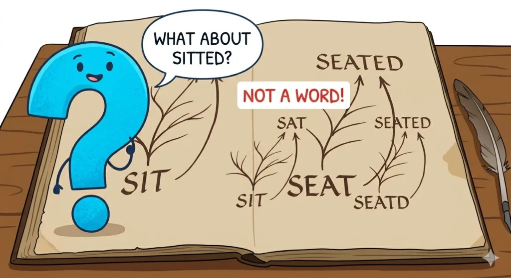 sitted or seated
