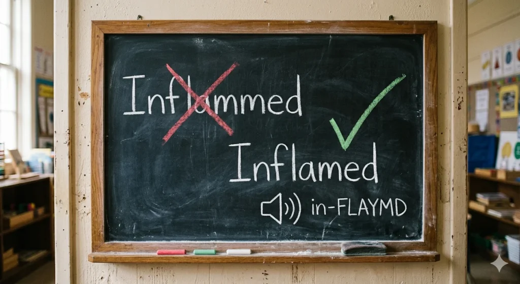 enflamed or inflamed