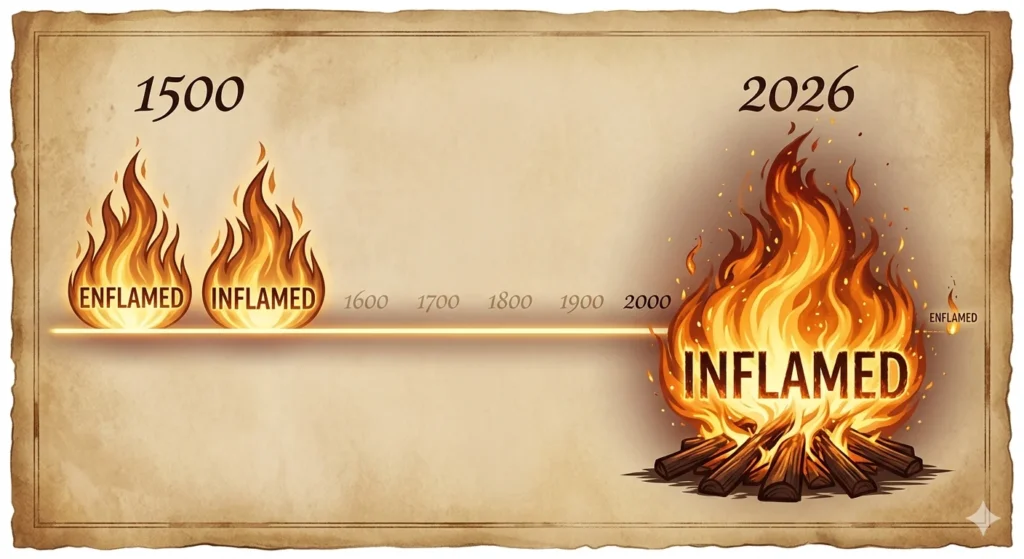 enflamed or inflamed