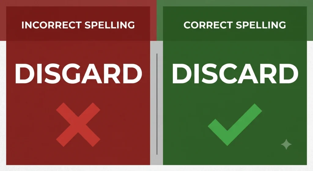 disgard or discard