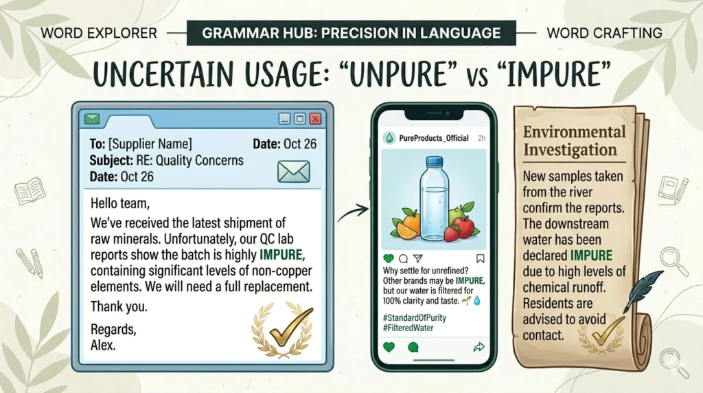 unpure or impure