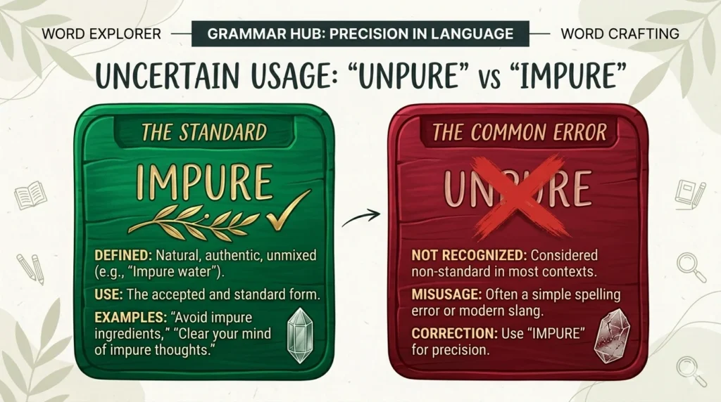 unpure or impure
