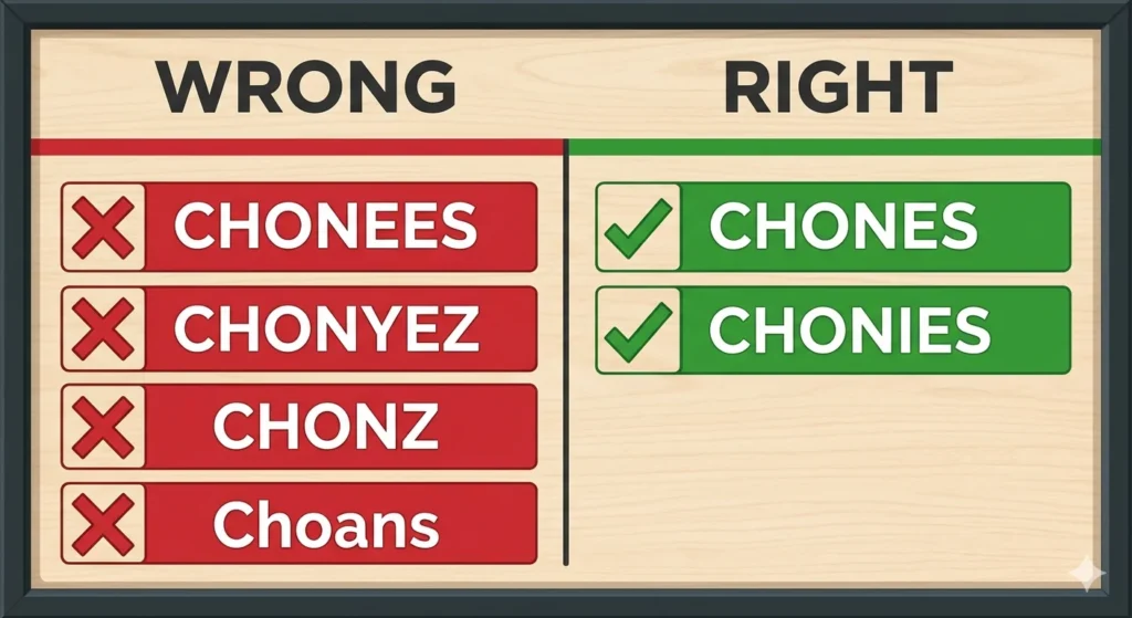 chonies or chones