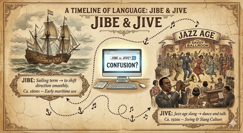 jibe or jive