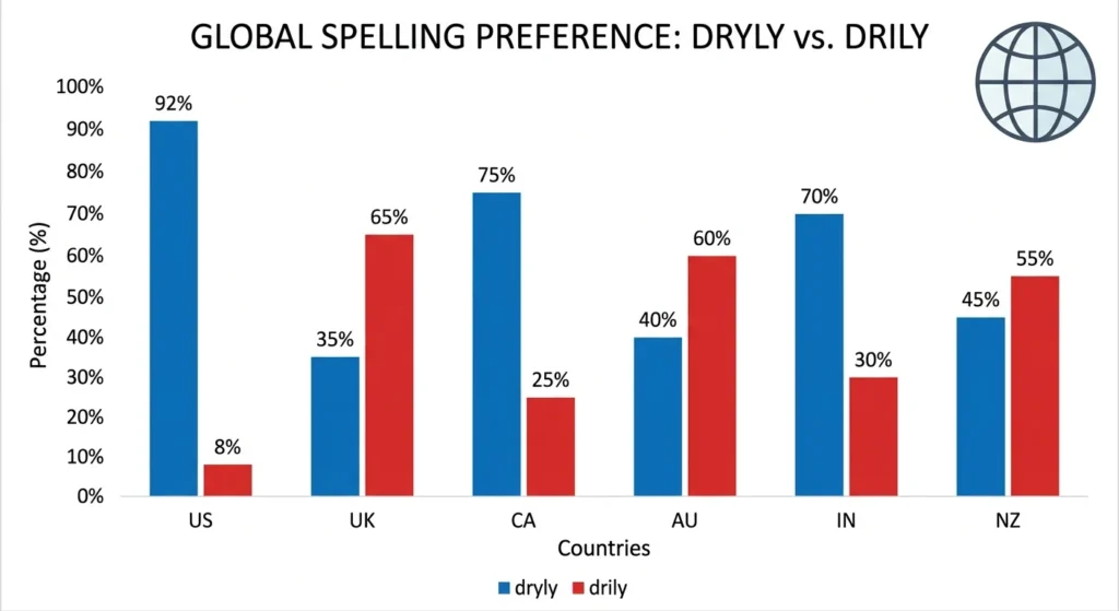 drily or dryly