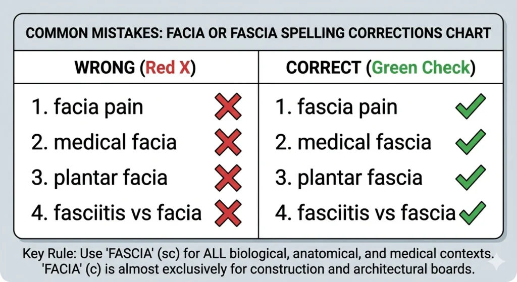 facia or fascia