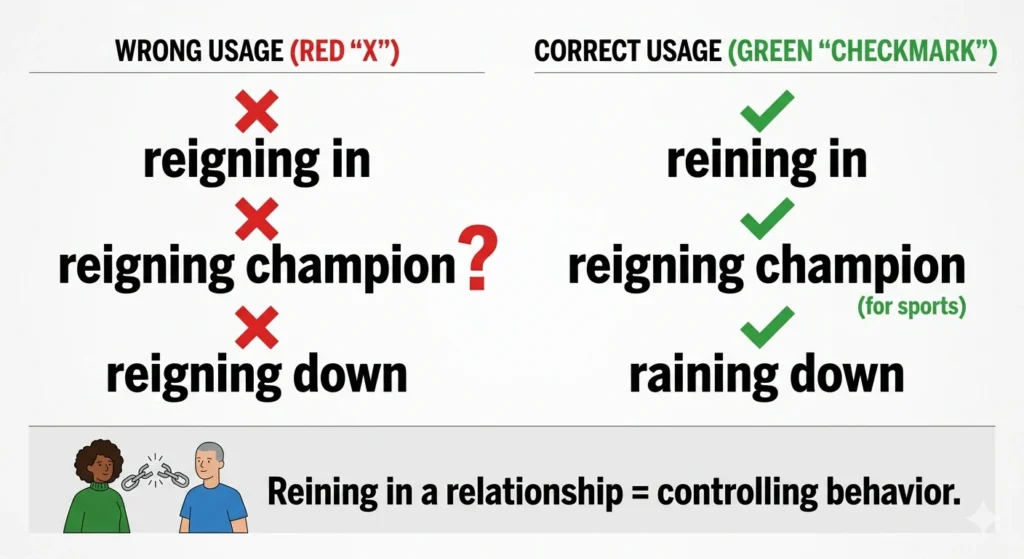 reining or reigning
