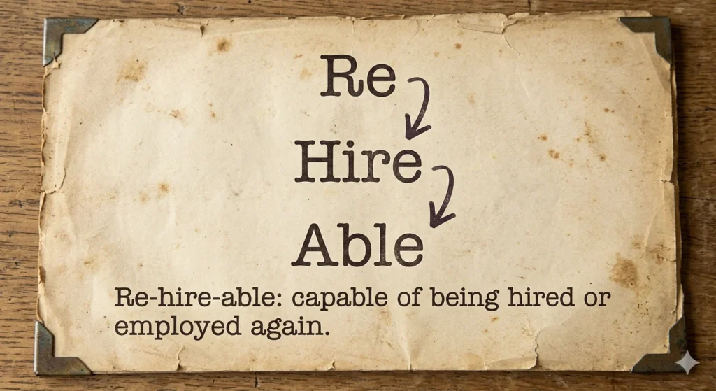 rehireable or rehirable