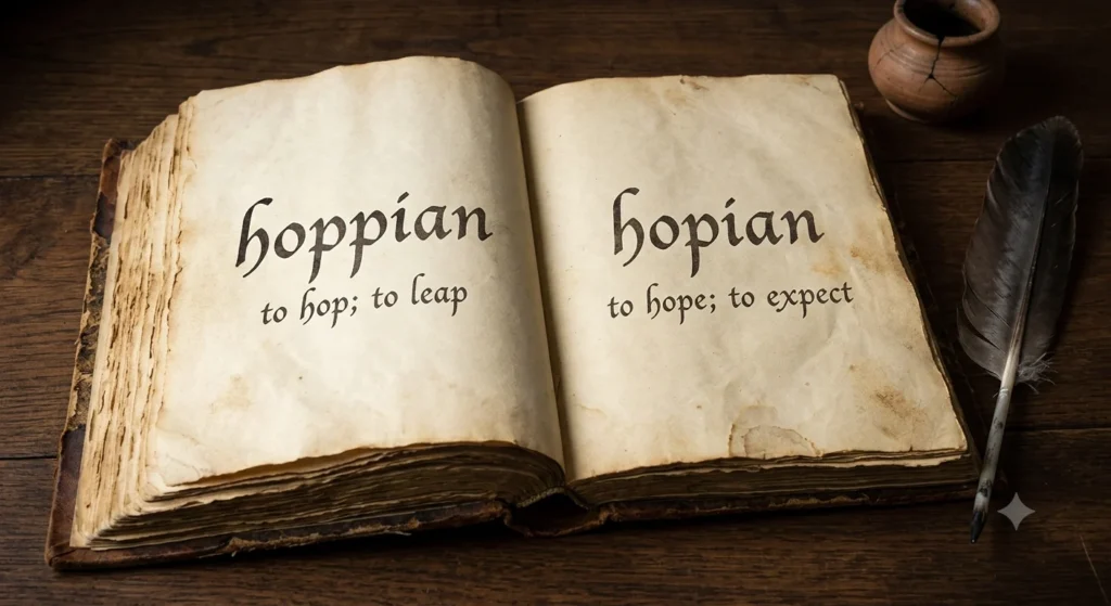 hopped or hoped