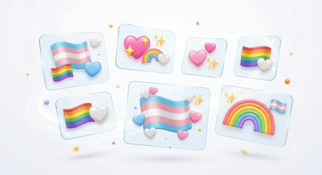 trans flag emoji