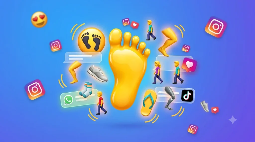 foot emoji