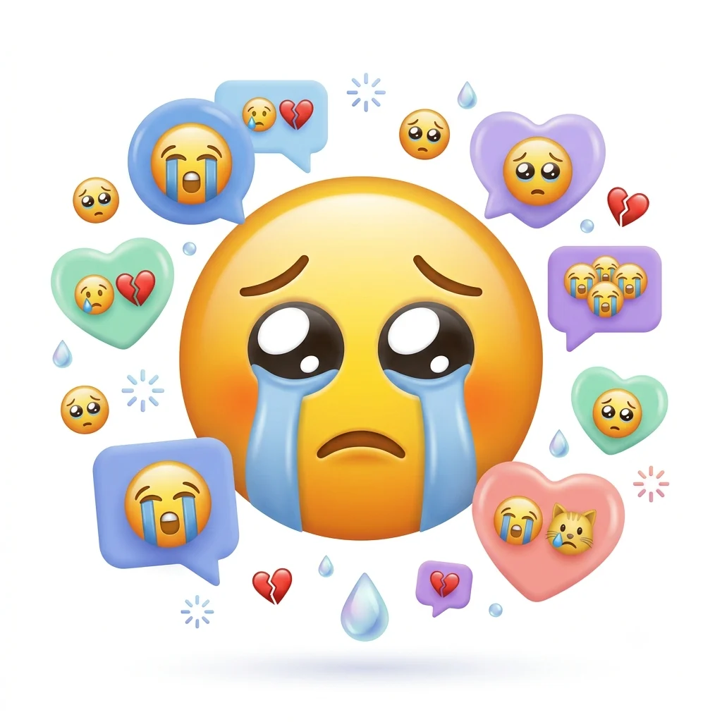 crying face emoji