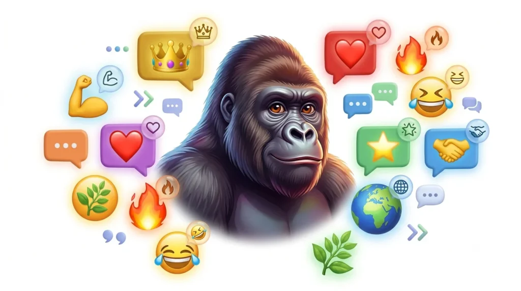 gorilla emoji