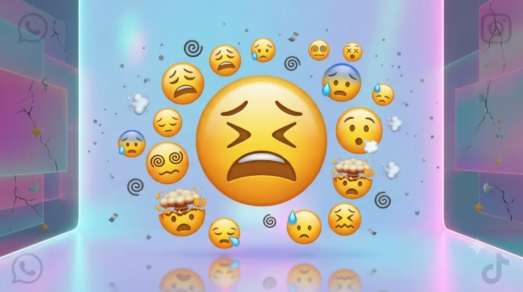 stressed emoji