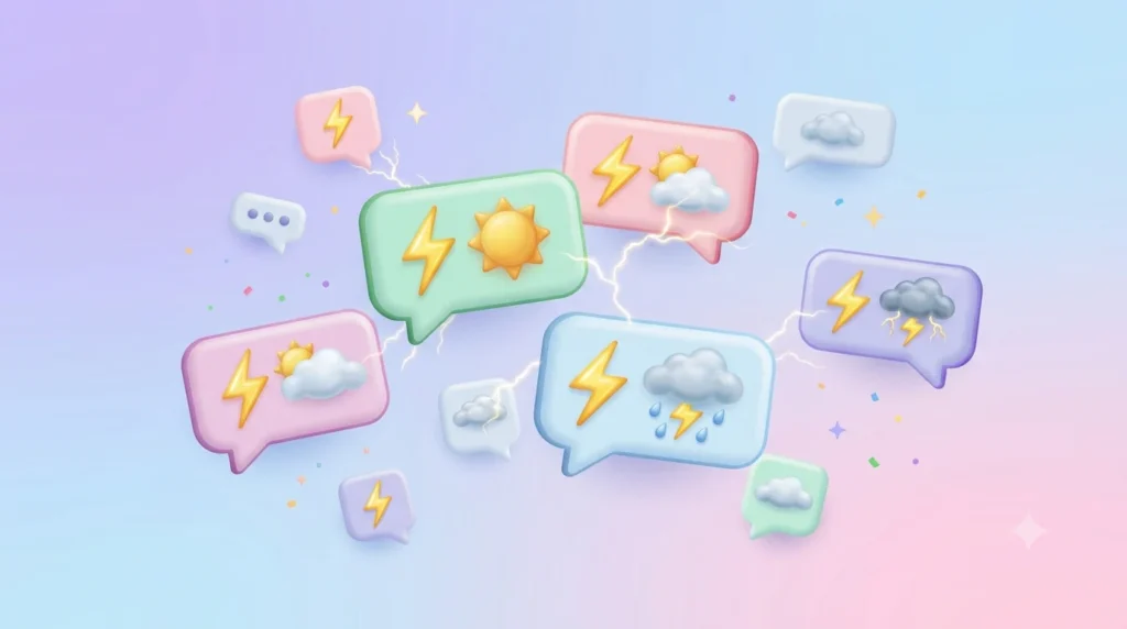 lightning emoji