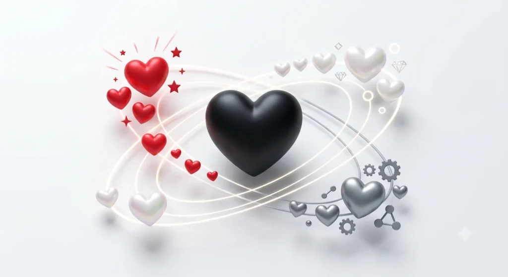 what does the black heart emoji mean