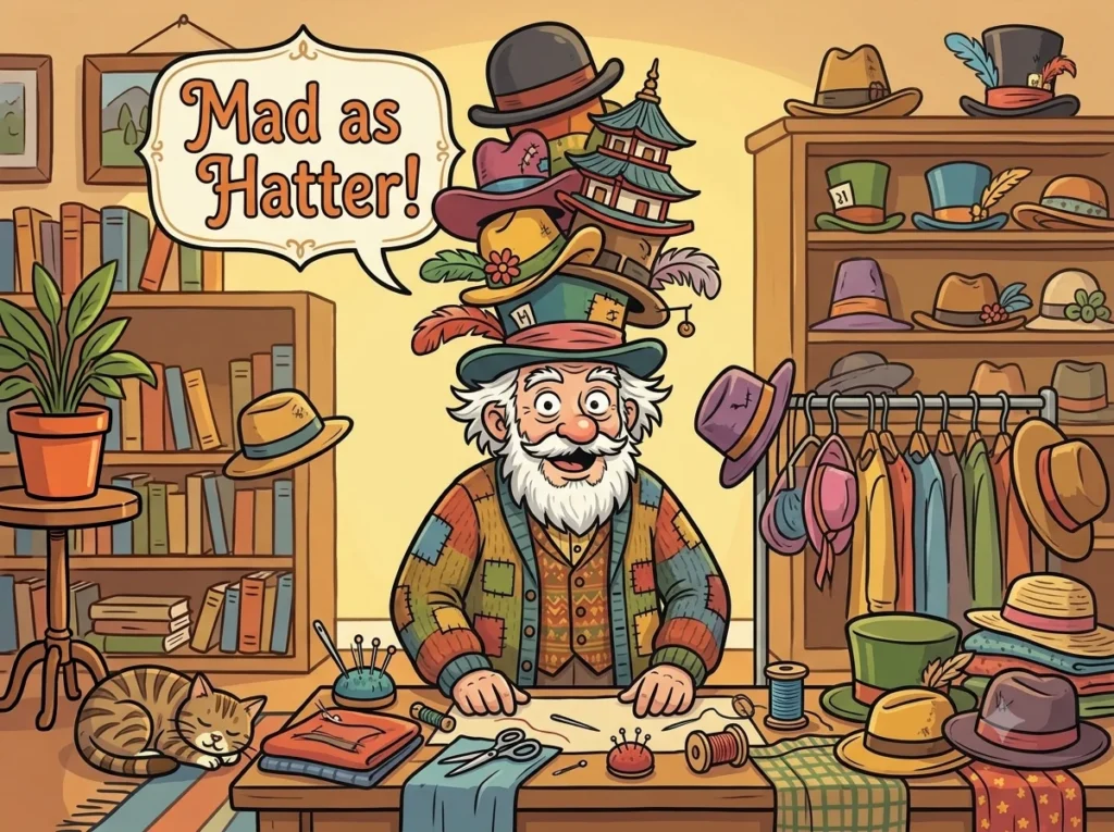 idioms for crazy person