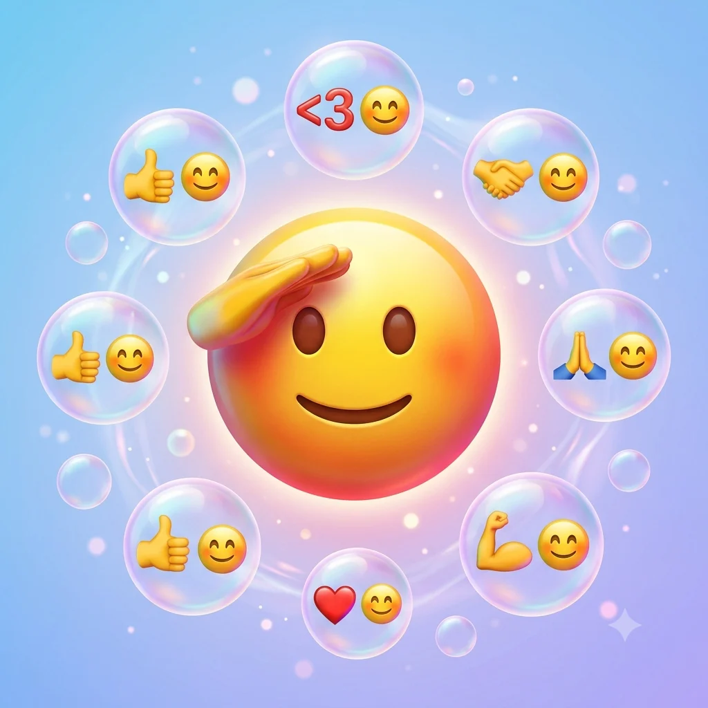 saluting emoji