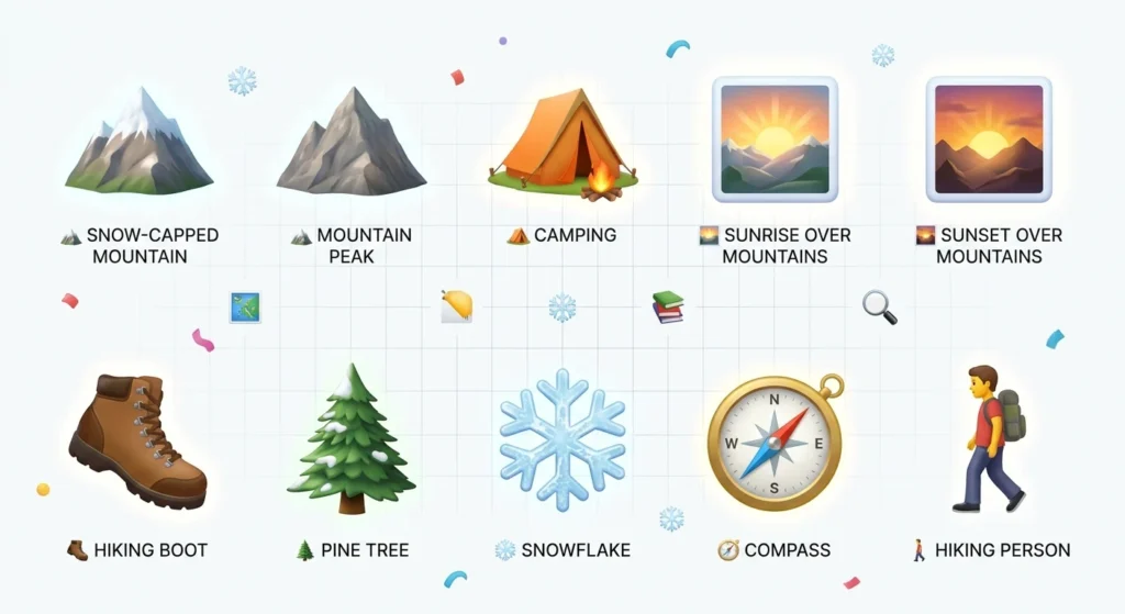 mountain emoji