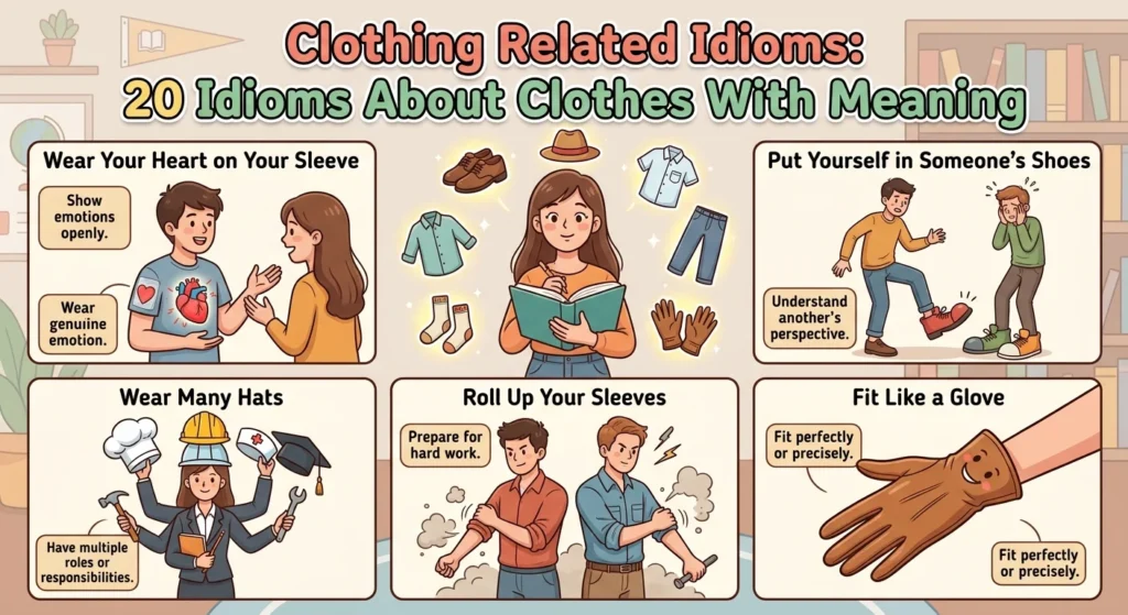 clothing related idioms nyt