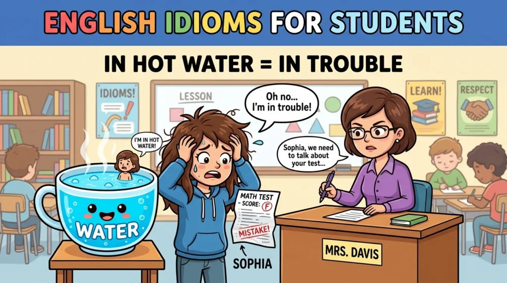 a to z idioms with meanings and sentences
