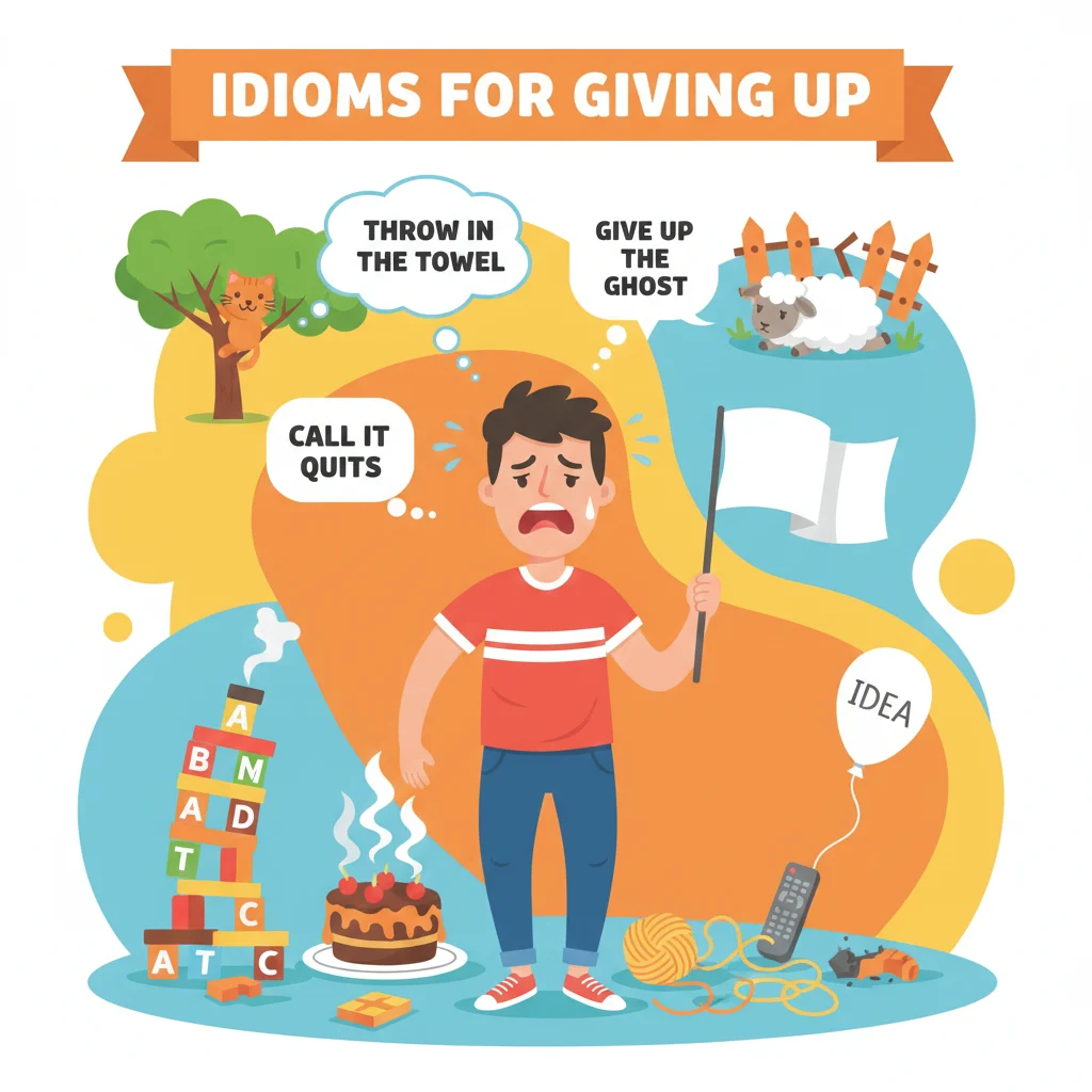 idioms for giving up