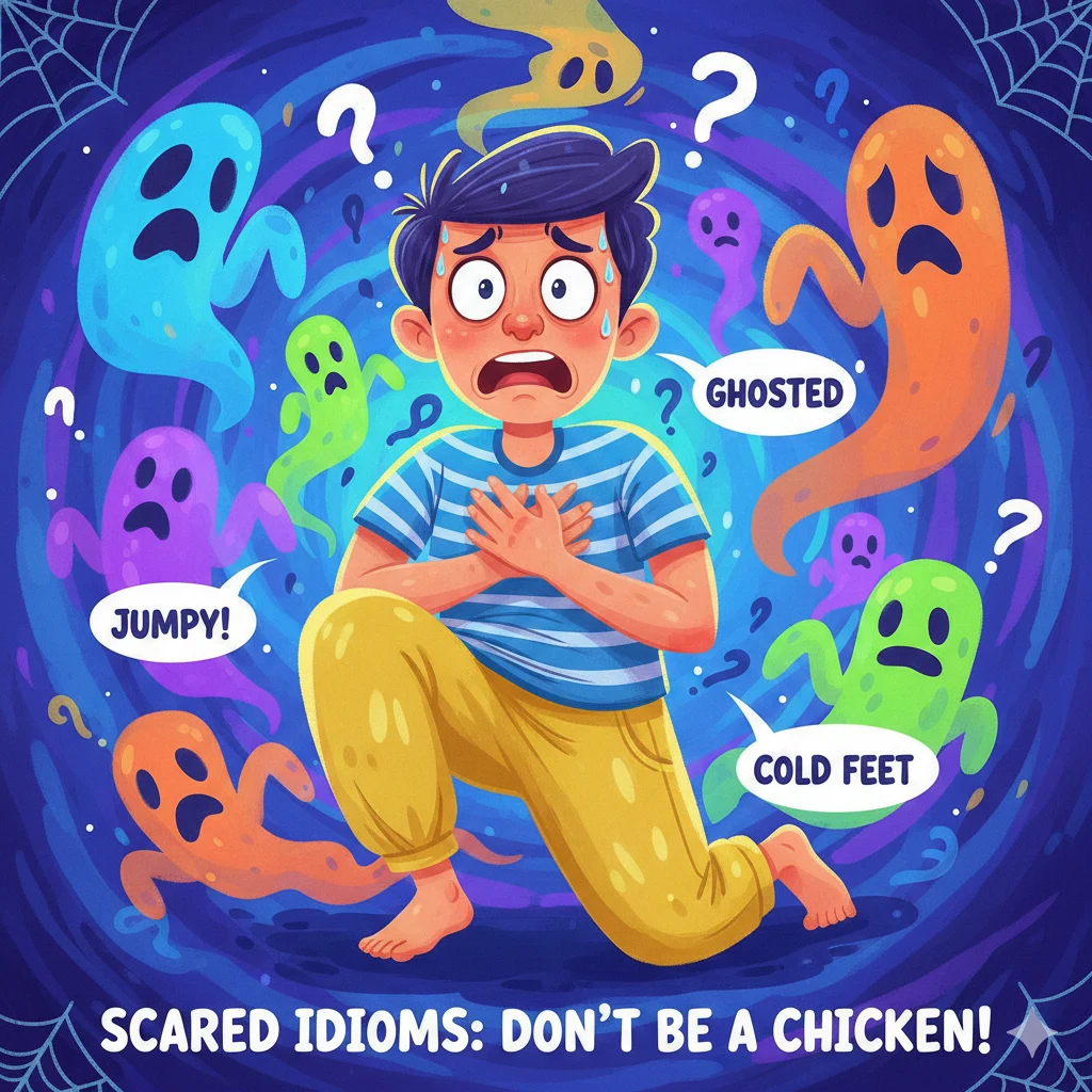 scared idioms
