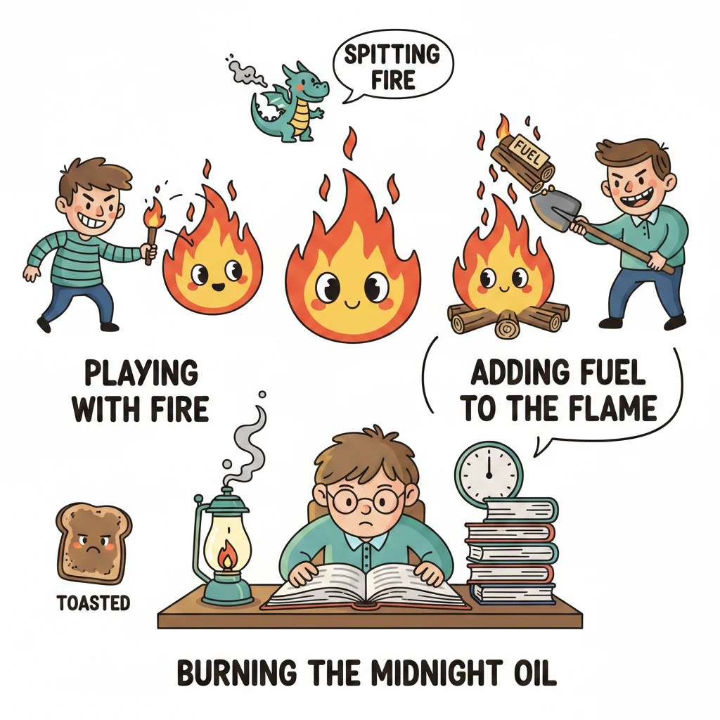 idioms fire