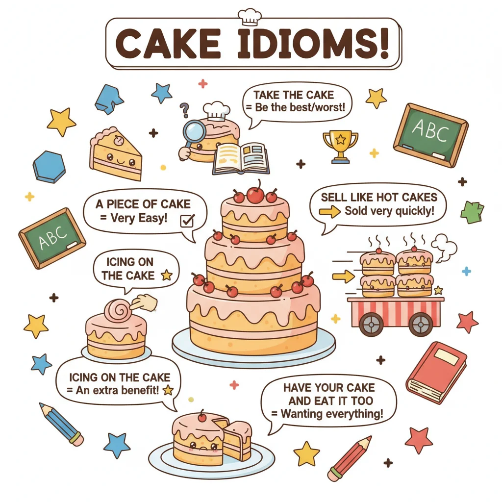 idioms for cake