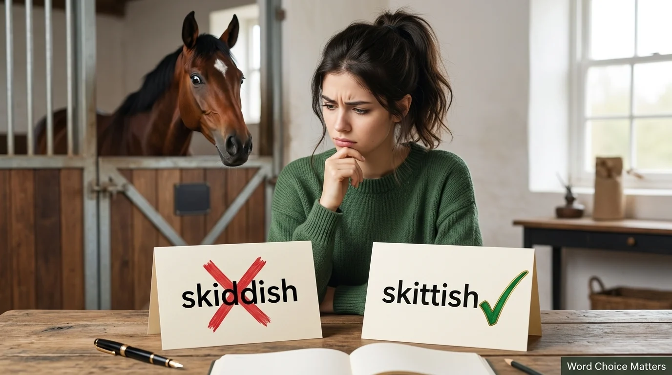 skiddish or skittish