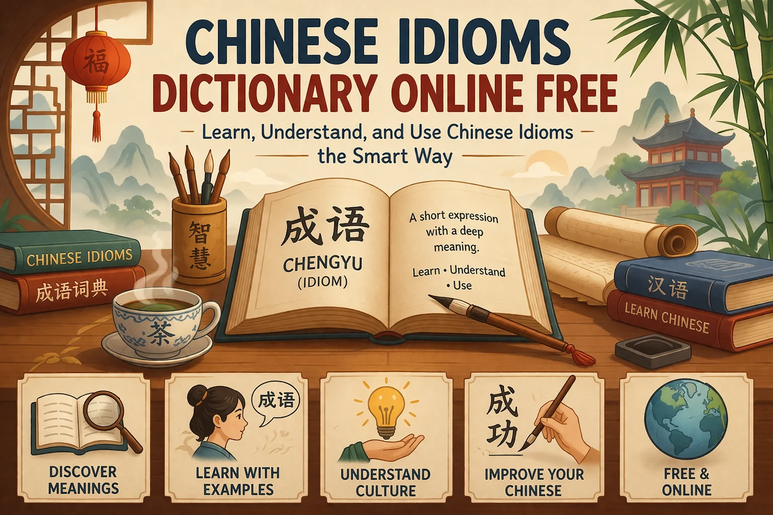 chinese idioms dictionary online free