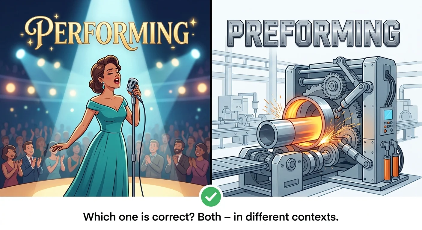 performing or preforming