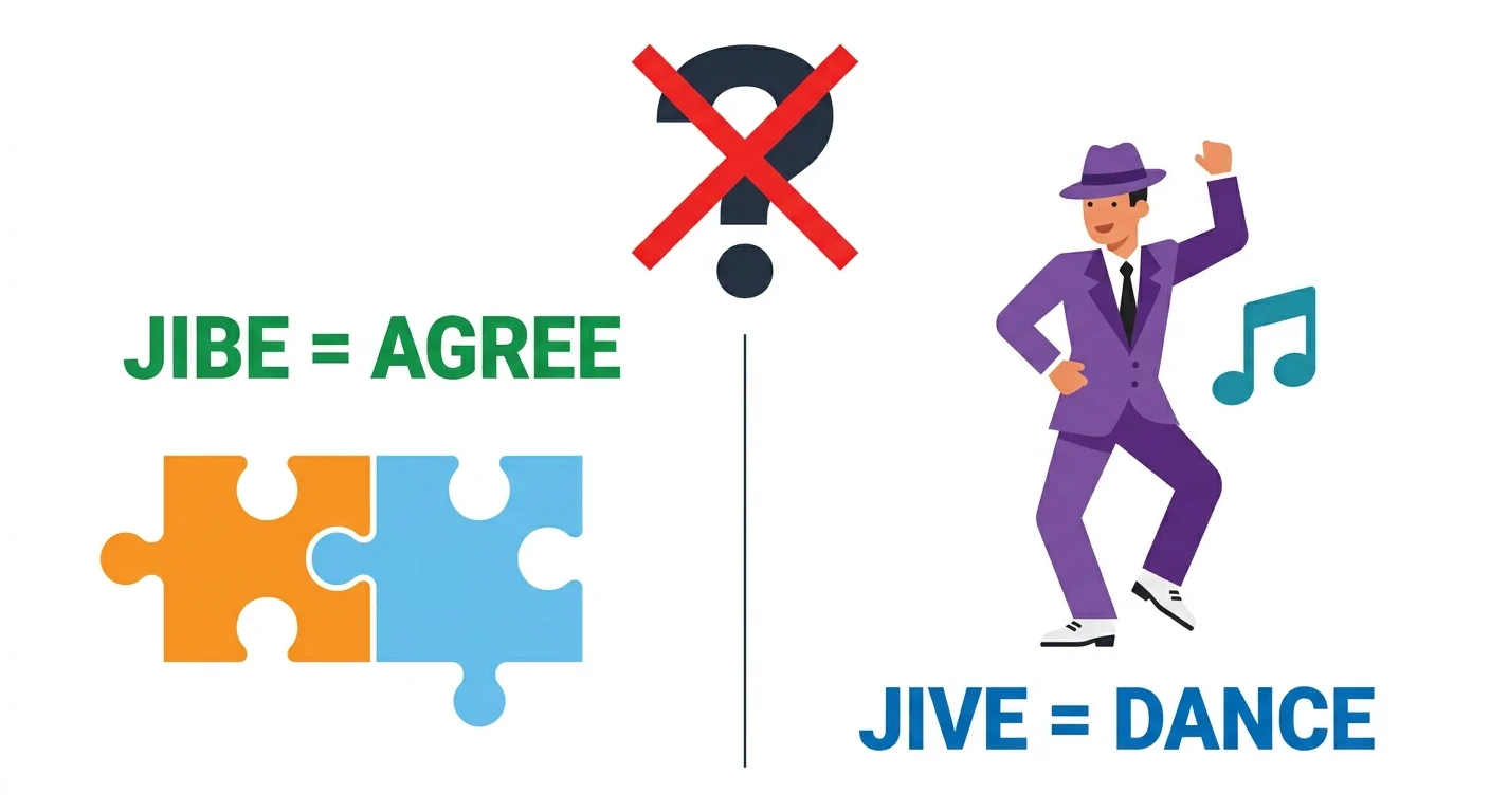 jibe or jive