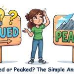 piqued or peaked