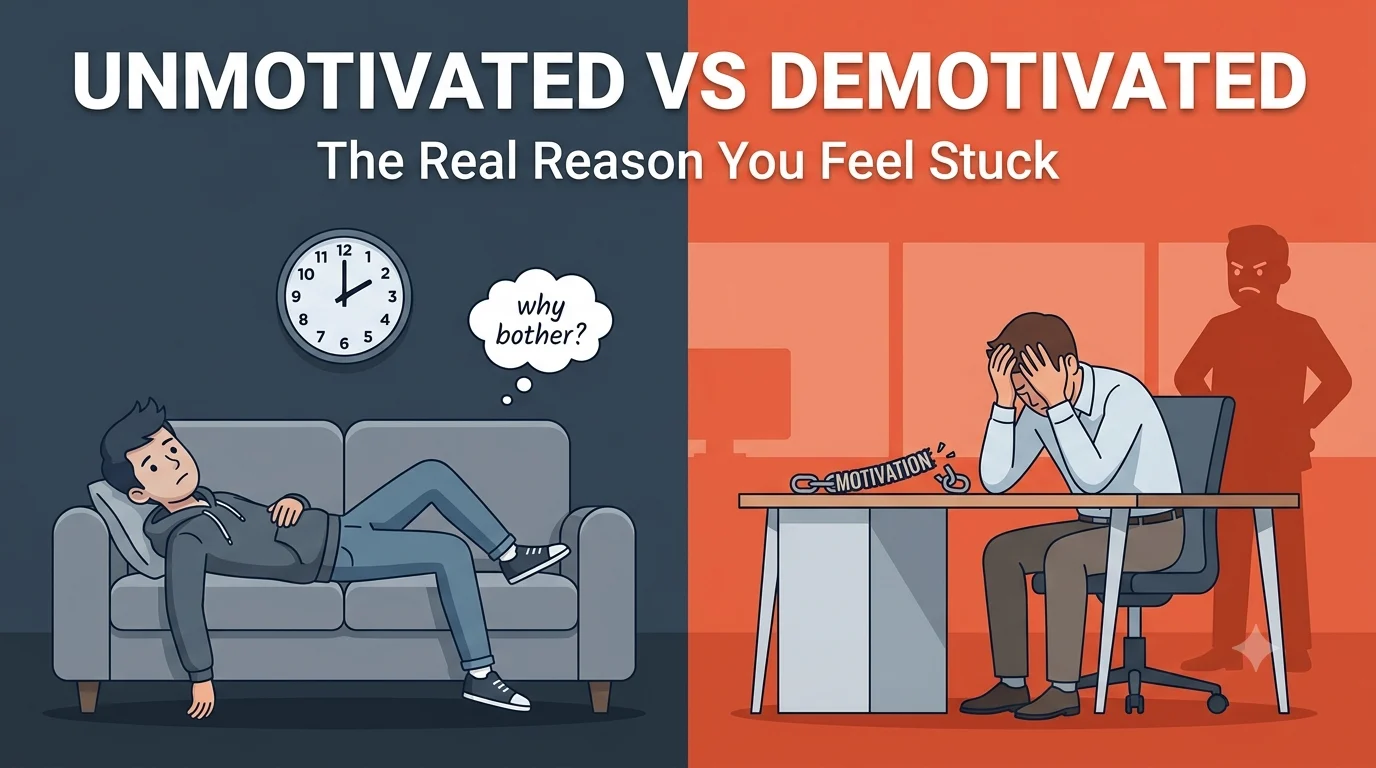 unmotivated or demotivated