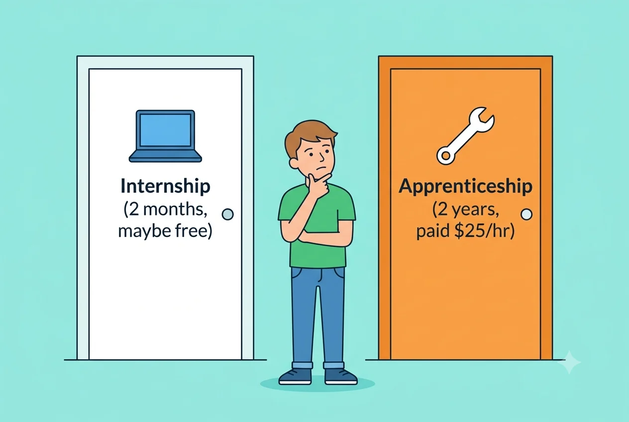 internship or apprenticeship