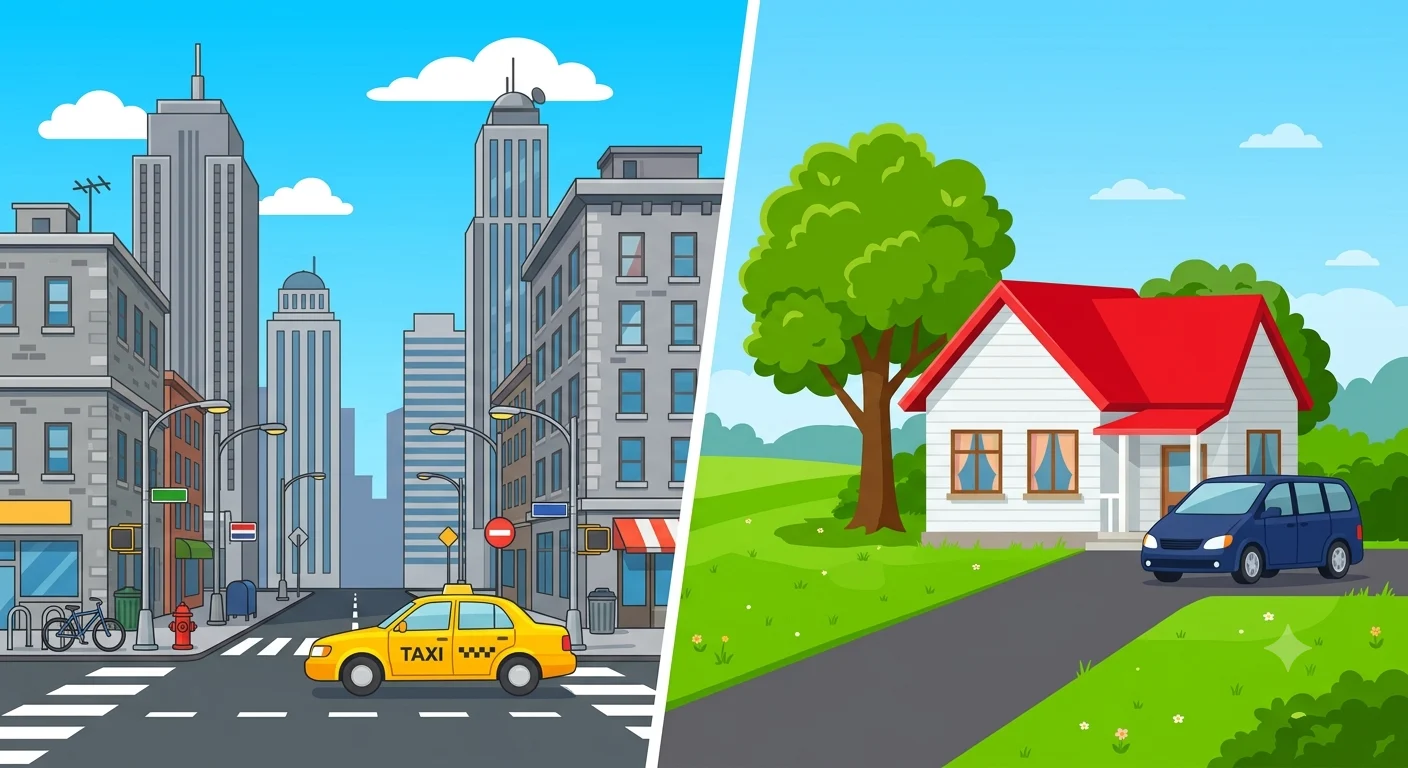 urban or suburban