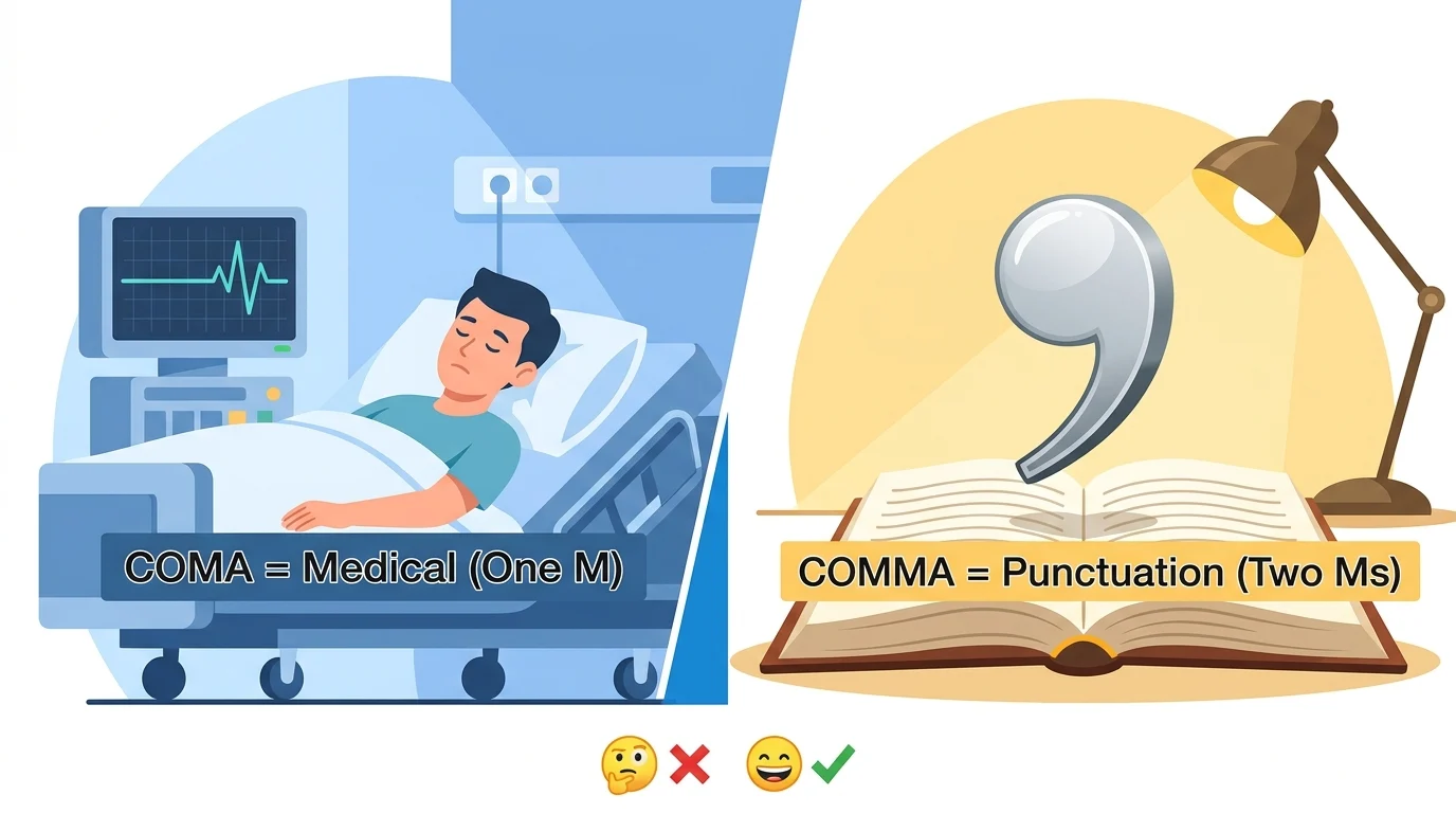 coma or comma