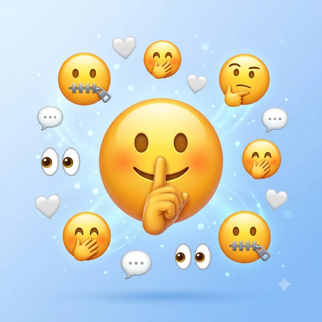shush emoji
