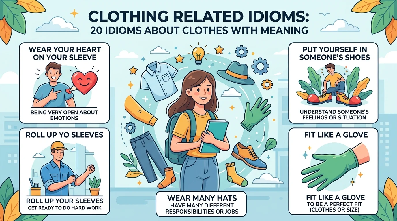 clothing related idioms nyt