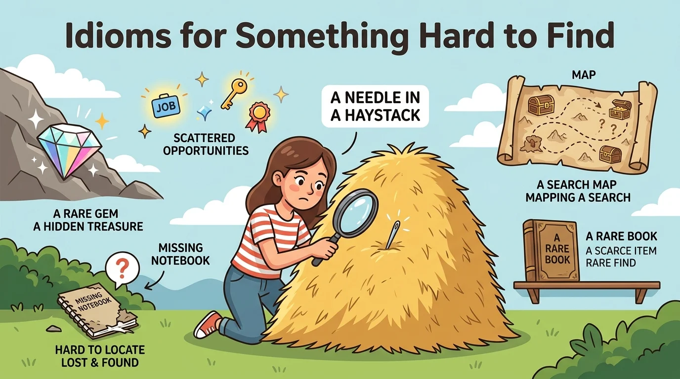 idioms for something hard to find