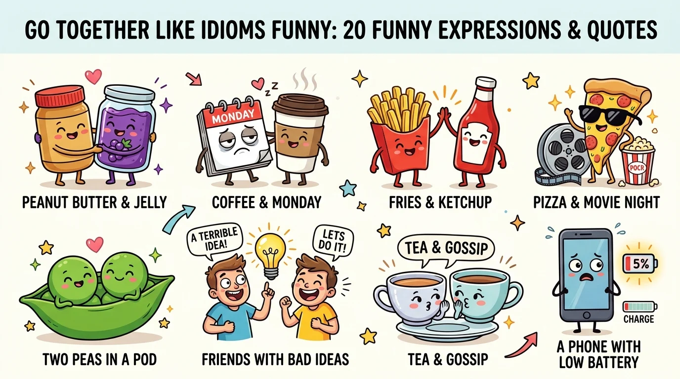 go together like idioms funny